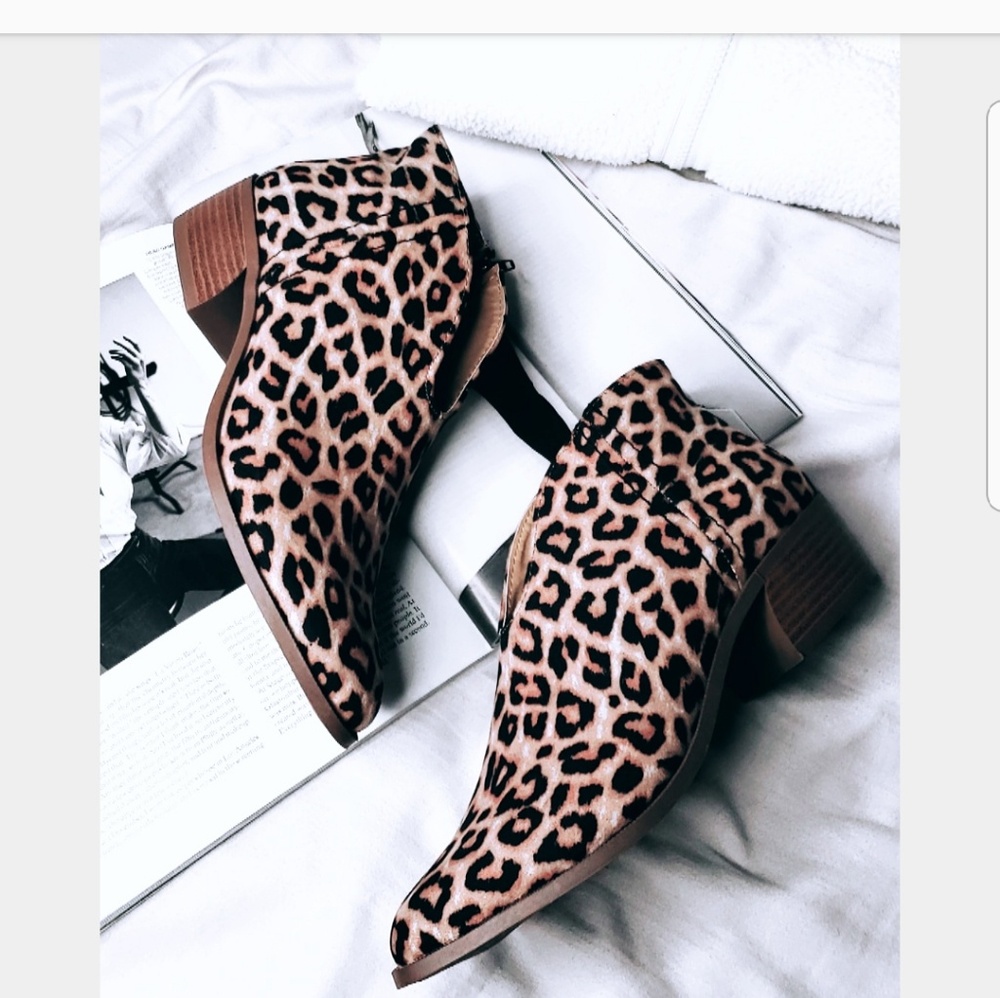 //The Frankie// Leopard Print Bootie - image 1